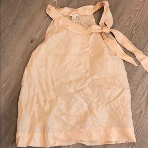 J crew silk top with bow